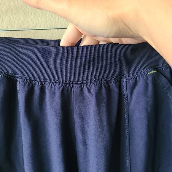 Scrub Star Women's Small 24.5 X 29.5 Scrub Pants Elastic Waist Pockets Blue Logo - Picture 3 of 10